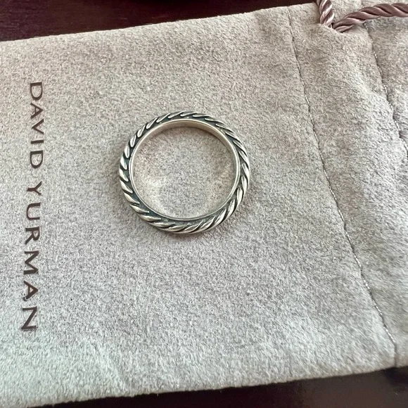 David Yurman Size 5.25 Sterling Sculpted Cable Classics Ring - Picture 5 of 13